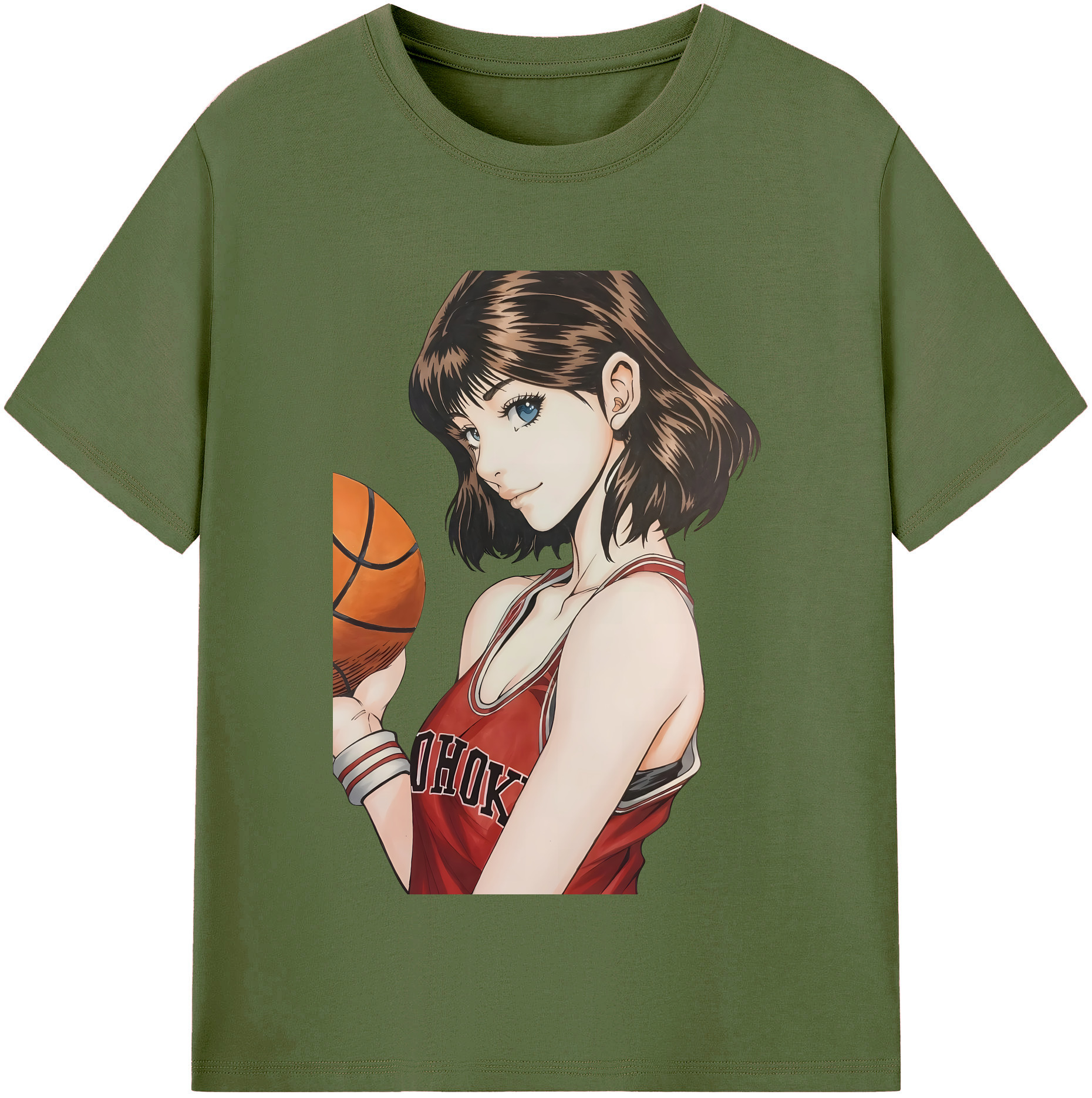 SLAM DUNK／スラムダンク 綿100％半袖Tシャツ（フロントプリント）